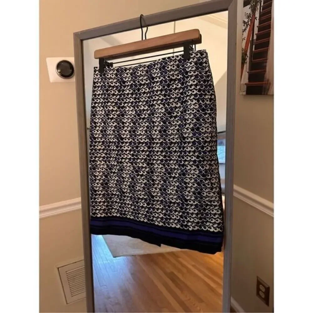 Ann Taylor Geometric Print Pencil Skirt Size 4